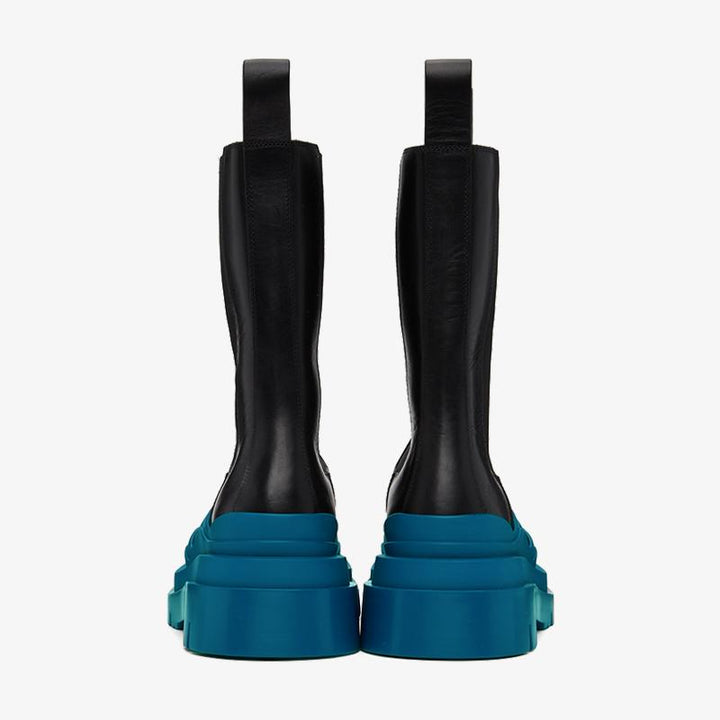 Black/Blue Chelsea Boots - Arno Conti Shoe