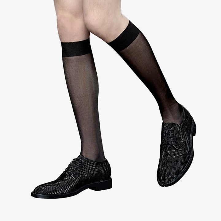 Split-toe Laced Rhinestone-Embellished Shoes - Arno Conti Shoe