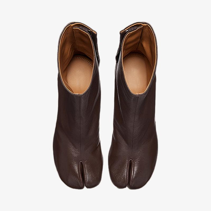 Brown Split-Toe Boots Women's - Arno Conti Shoe