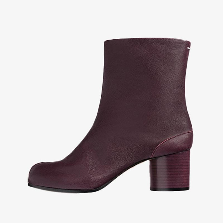 Soft Calf Leather Split-toe Ankle Boots - Arno Conti Shoe