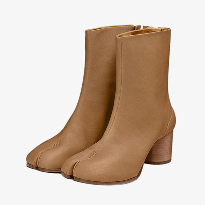 Elegant Calf Leather Tabi Ankle Boots - Arno Conti Shoe