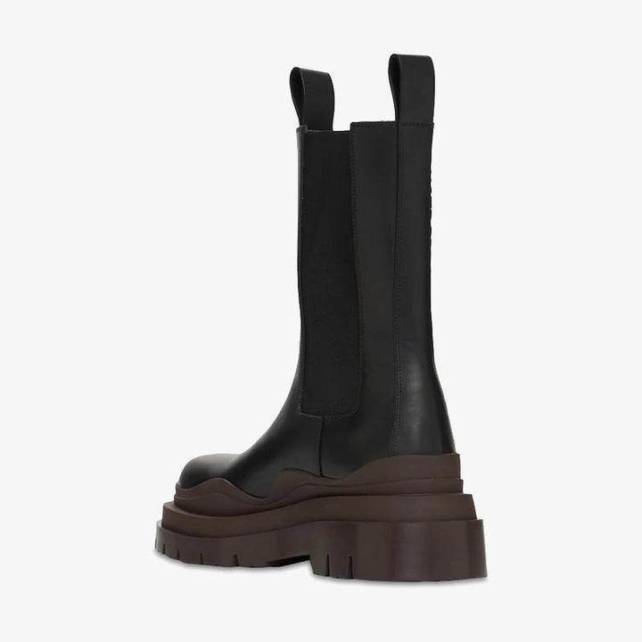 Black/Brown Chelsea Boots - Arno Conti Shoe