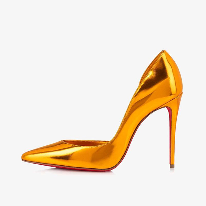 Gold Patent Leather Pump - ARNO CONTI