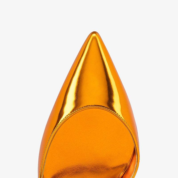 Gold Patent Leather Pump - ARNO CONTI