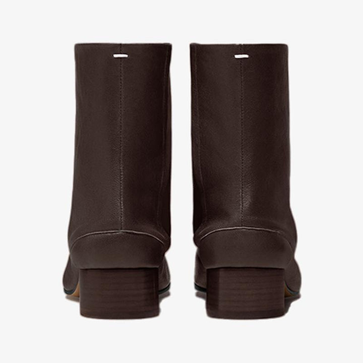 Soft Leather Split-Toe Ankle Boots - Arno Conti Shoe