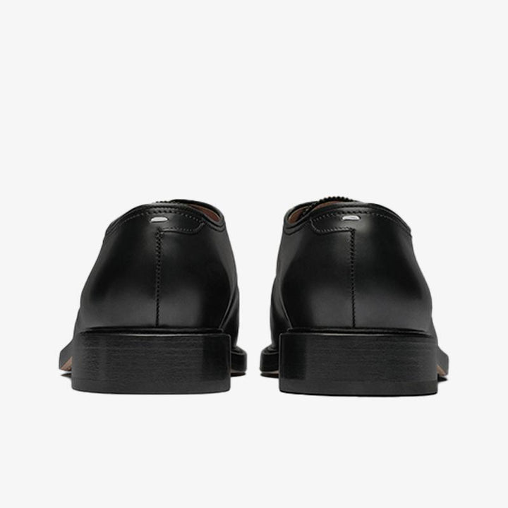 Durable Black Split-toe Laced Brogue Shoes - Arno Conti Shoe