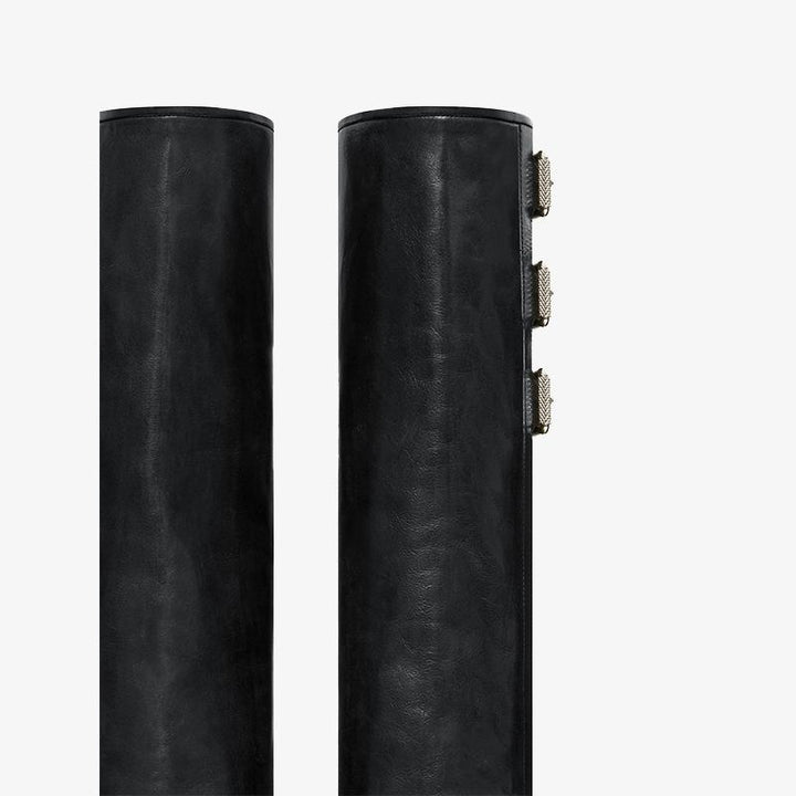 Chic Black Slip-On High Boots - Arno Conti Shoe