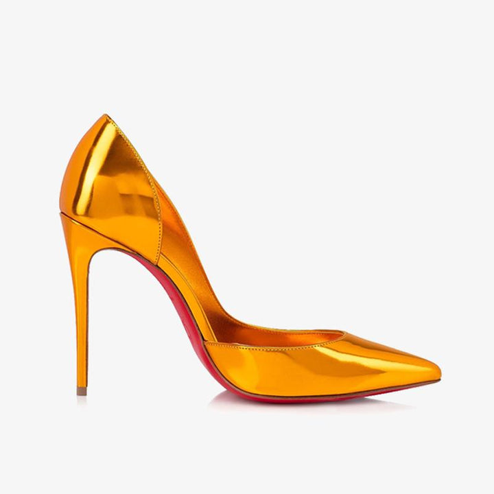 Gold Patent Leather Pump - ARNO CONTI