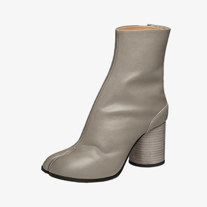 Soft calf Leather Split-Toe Ankle Boots - Arno Conti Shoe