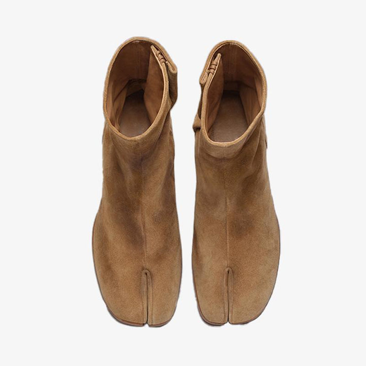 Suede Ankle Boots with Aged Finish - Arno Conti Shoe