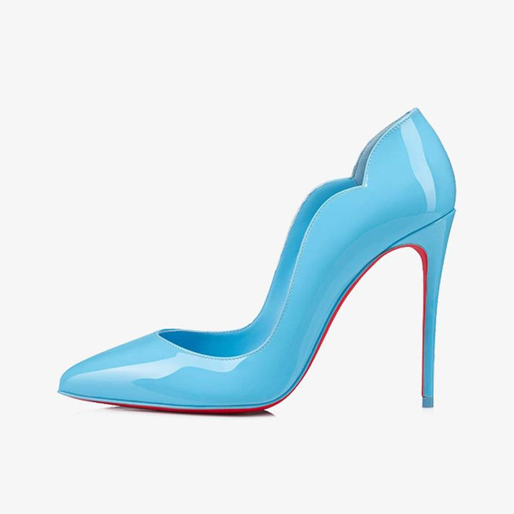 Glossy Blue Pump - ARNO CONTI