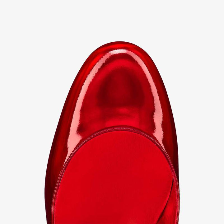 Patent Leather Pumps with Choker 60mm - ARNO CONTI