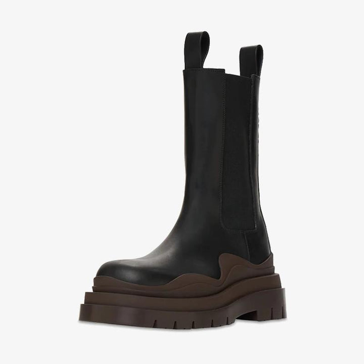 Black/Brown Chelsea Boots - Arno Conti Shoe