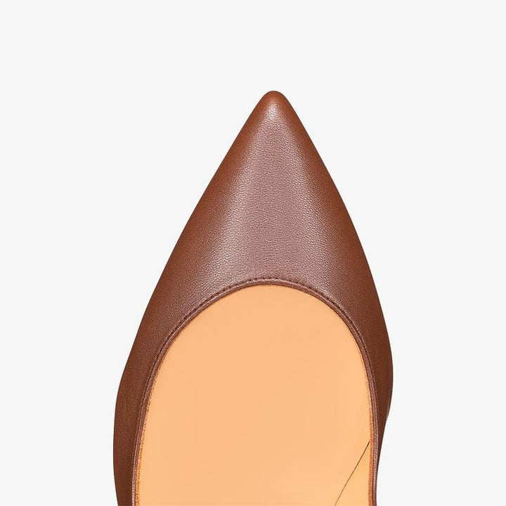 Elegant Brown Calf Leather Pump - ARNO CONTI