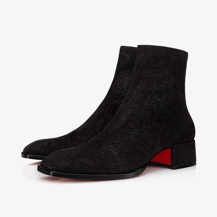 Black Fabric Ankle Boot - ARNO CONTI