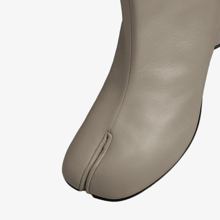 Calf Leather Tabi Split-Toe Ankle Boots - Arno Conti Shoe