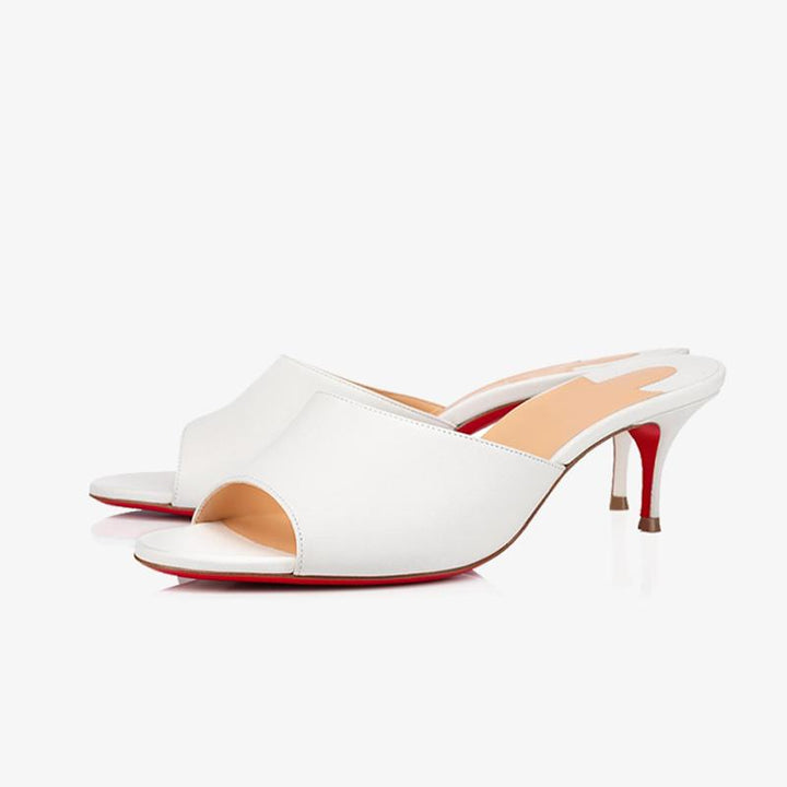 Elegant White Calf Leather Pumps - ARNO CONTI