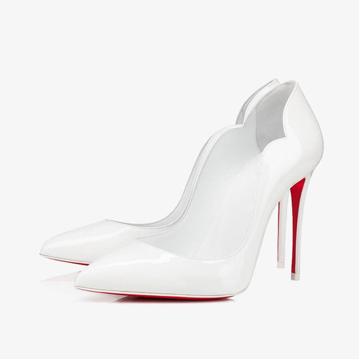 Stylish White Pointy Pump - ARNO CONTI