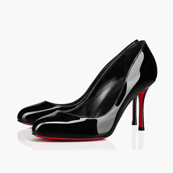 Patent Leather Stiletto with Low-Cut Vamp - ARNO CONTI