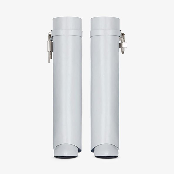 Stylish Grey Slip-On High Boots - Arno Conti Shoe