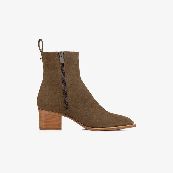 Suede Antelope-Inspired Ankle Boot - ARNO CONTI