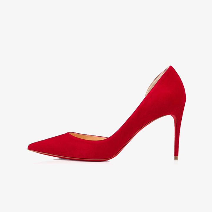 Red Suede Pumps - ARNO CONTI