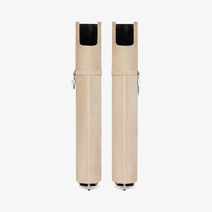 Elegant Beige Over-the-Knee Boots - Arno Conti Shoe