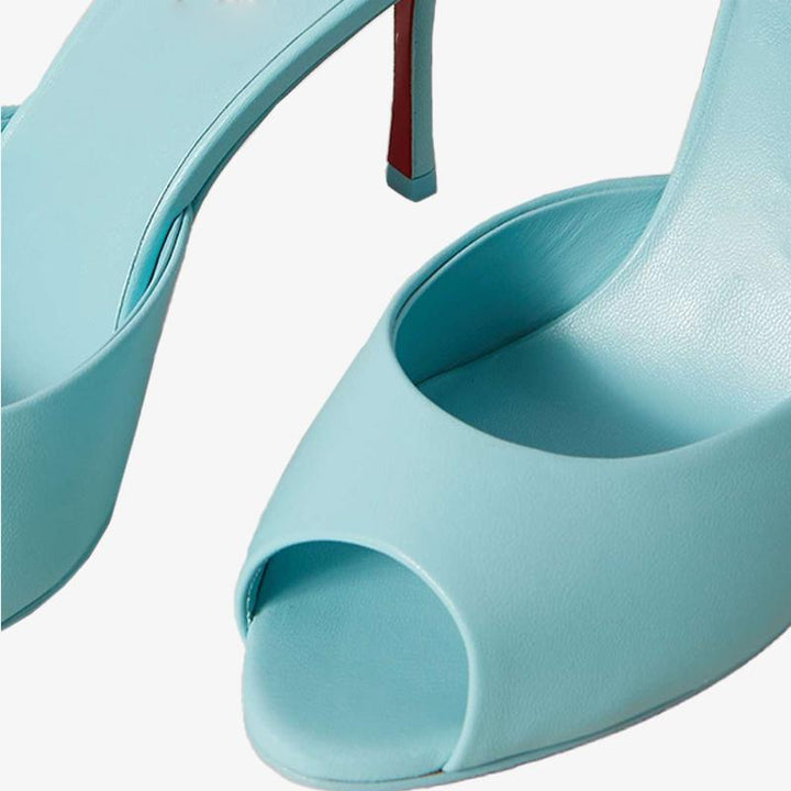 Light Blue Calf Leather Pump - ARNO CONTI