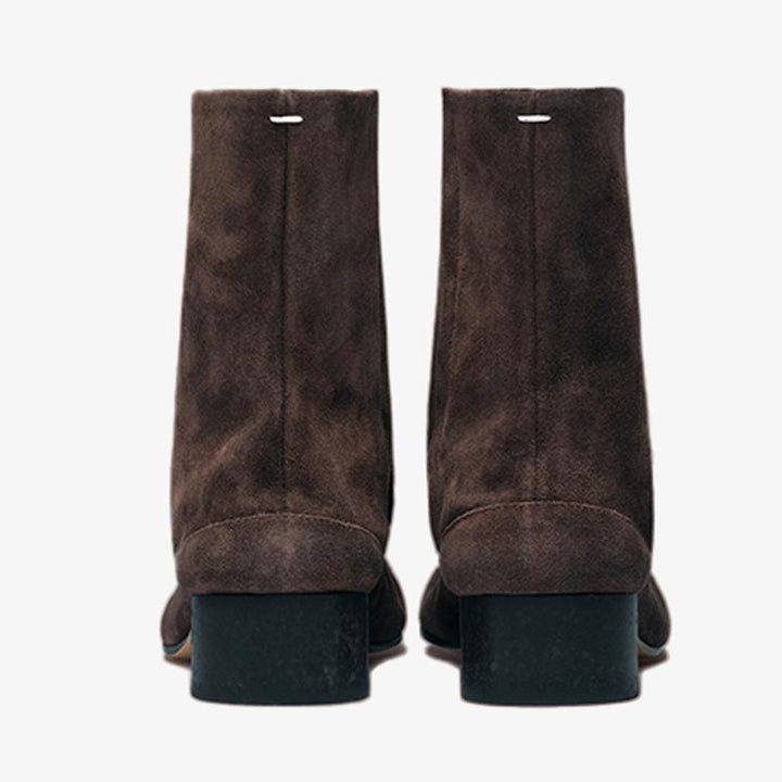 Elegant Suede Tabi Ankle Boots 30mm - Arno Conti Shoe