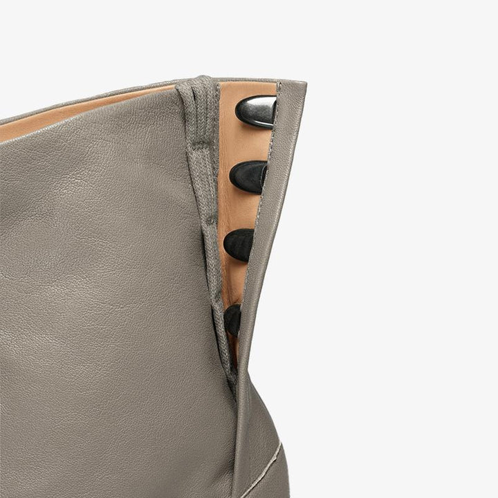 Soft calf Leather Split-Toe Ankle Boots - Arno Conti Shoe