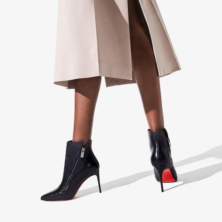 Elegant Black Calfskin Ankle Boot - ARNO CONTI