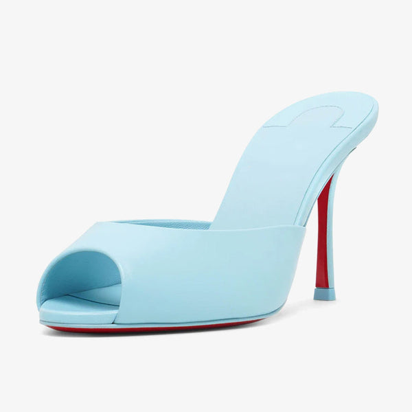 Light Blue Calf Leather Pump
